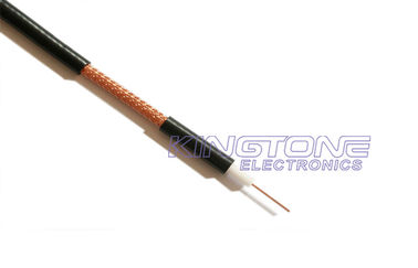 China RG59 CCTV Coaxial Cable 20 AWG BC Foamed PE Bonded AL-Foil 95% CCA Braid PVC CM supplier