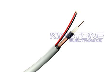 China 50% CCA Braiding Economy RG59 CCTV Coaxial Cable + 2 × 0.75 mm2 Siamese Cable supplier