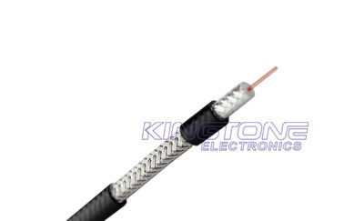 China RG11 CATV Coaxial Cable 14 AWG CCS Conductor 60% AL Braiding CM Rated PVC supplier