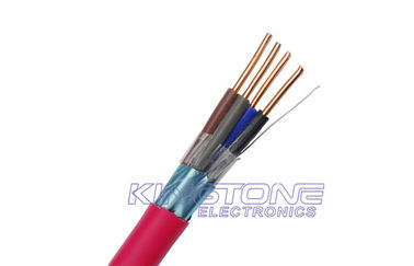 China FRLS Shielded 0.50mm2 Fire Resistant Cable , Copper Conductor with FRLS Jacket supplier