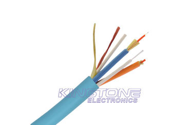 China Blue Indoor 12 Core PVC Fiber Optic Network Cable G.652D , Multimode Fiber Optic Cable supplier