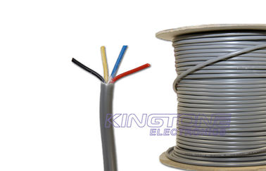 China Gray 12 x 0.20mm Conductor Security Alarm Cable , PVC Insulated Cable for Security supplier