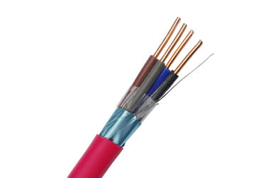 China FRLS Shielded 0.50mm2 Fire Resistant Cable Bare Copper Conductor with FRLS Jacket supplier
