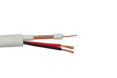 China RG59 Micro CCTV Coaxial Cable 95% CCA Braid + 2×0.75mm2 CCA Power Common supplier