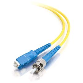 China Singlemode Fiber Optic Patch Cord ST to SC 9 / 125 μm Simplex in Yellow PVC supplier