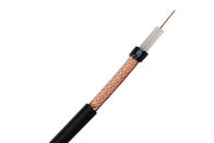 China 23AWG Bare Copper Conductor RG59 B/U CCTV Coaxial Cable Solid PE 95% CCA Braid company