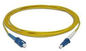 SC to LC Fiber Optic Patch Cord Singlemode 9/125μm in 3.00mm Yellow PVC Jacket supplier