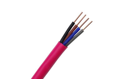 China FRLS Unshielded 0.50mm2 Fire Resistant Cable Solid Bare Copper with 5.00mm Jacket distributor
