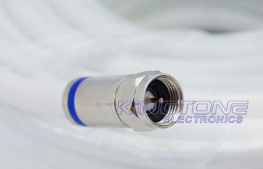 China RG6 CATV Coaxial Cable in 20M with Compression Connector for Digital Camera factory