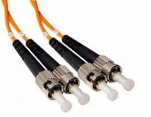 China Duplex ST to ST 50 / 125 μm LSZH Jacket Fiber Optic Patch Cord for Access Network distributor