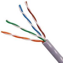 China UTP CAT5E Network Cable 24 AWG Copper Clad Aluminum with PVC Jacket 100 MHz factory