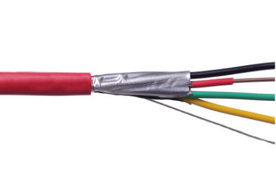 FPLR-CL2R Fire Alarm Cable 14 AWG 4 Cores Solid Bare Copper Conductor for Monitors