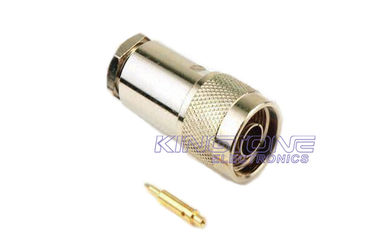 China Male Female Type N Crimp / Clamp Connector for 10base2 computer networks supplier