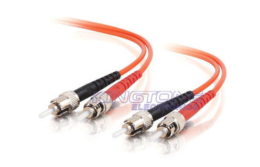 China 3.0mm PVC Fiber Optic Patch Cord ST to ST 62.5 / 125 Multimode supplier