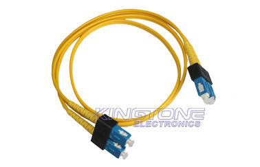 China PVC SC to SC 62.5 / 125 um Fiber Optic Patch Cord Multimode Duplex supplier