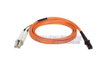 China Orange LC to MTRJ Optical Fiber Patch Cable 62.5/125 With Low insertion loss supplier