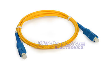 China SC to PC Single Mode Optical Fiber Patch Cable 8.3 / 125 um for Fiber Accessories supplier