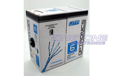 China LSZH UTP CAT6 Security Camera Cable in 4 Pairs 23AWG Solid Bare Copper supplier