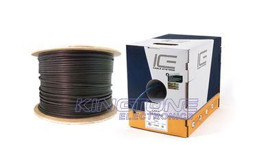 China LAN 4 Pairs CAT5E Security Camera Cables 2 Conductors CCA Power with PE Jacket supplier