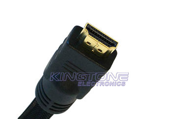 China Insulator Black Pin Gold HDMI Cable Molding PVC 063 45P HDMI 1.4 Cable For TV supplier