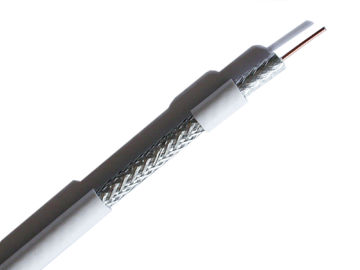 China Economy RG6 CATV Coaxial Cable18 AWG CCS 40% Aluminum Braiding for Satellite TV supplier