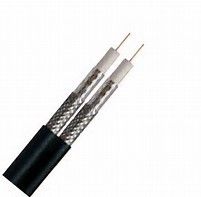 China Dual RG6 CATV Coaxial Cable 18 AWG CCS Conductor 60% AL Braiding for Satellite TV supplier