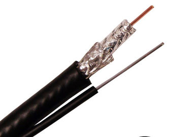China RG6 CCS Conductor Dual Shielded with Steel Messenger Outdoor CATV Coaxial Cable supplier