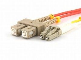 China Duplex SC to LC Fiber Optic Patch Cable Single Mode Multi Mode in 3M Length supplier