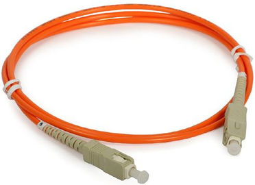 China MM SC to SC 62.5 / 125 μm Fiber Optic Patch Cord Simplex for Optical Networks supplier