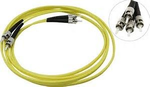 China Duplex ST to ST Fiber Optic Patch Cord Single Mode LSZH for FTTH CATV Network supplier