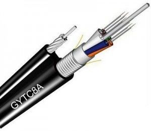 China Figure 8 Fiber Optic Cable GYTC8A with Stranded Steel Wires for Self-supporting supplier