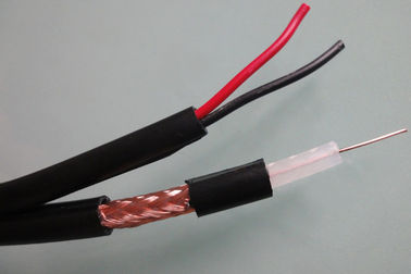 China RG59 Siamese Cable 95% BC Braiding + 2 × 0.50 mm2 BC Power for CCTV Camera supplier