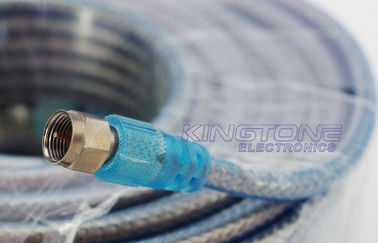 Terminated Cable RG6 CATV Coaxial Cable with 2 Golden F Connector for Satallite TV supplier