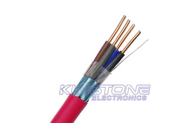 FRLS 2.50mm Shielded Fire Resistant Cable with Bare Copper Silicone Insulation supplier