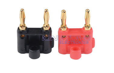 Banana Plugs Connectors Solder Type Plug Dual Coaxial Cable or Wires supplier