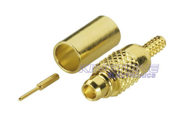 MMCX Connectors Crimp and Right Angle Plug RG174 / 188 / 316 Cable supplier