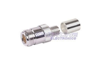 Male Female Type N Crimp / Clamp Connector for 10base2 computer networks supplier