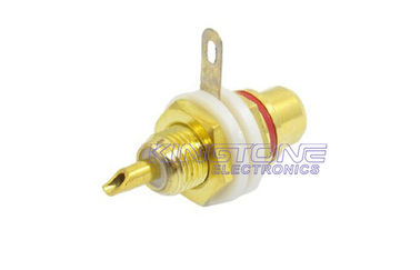 Female RCA Coaxial Cable Connectors with Panel Mount Jack Crimp Plugs for 75 Coax supplier