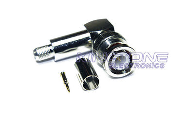 Nickel BNC Coaxial Cable Connectors with Gold plated for Radio / TV supplier