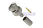 Nickel BNC Coaxial Cable Connectors with Gold plated for Radio / TV supplier