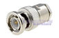 Nickel BNC Coaxial Cable Connectors with Gold plated for Radio / TV supplier