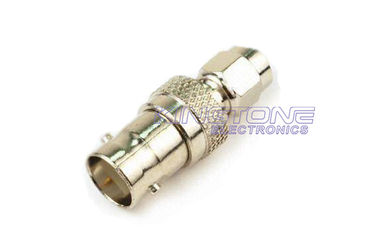 Nickel BNC Coaxial Cable Connectors with Gold plated for Radio / TV supplier