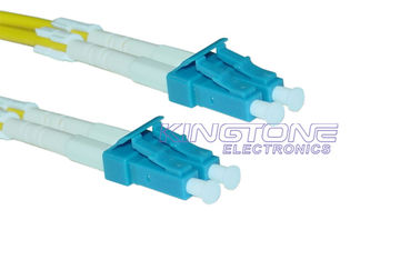 Duplex White Fiber Optic Patch Cord LC to LC 62.5/125 Multimode supplier