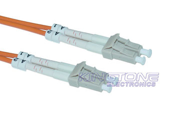 Duplex White Fiber Optic Patch Cord LC to LC 62.5/125 Multimode supplier