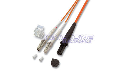 Orange LC to MTRJ Optical Fiber Patch Cable 62.5/125 With Low insertion loss supplier