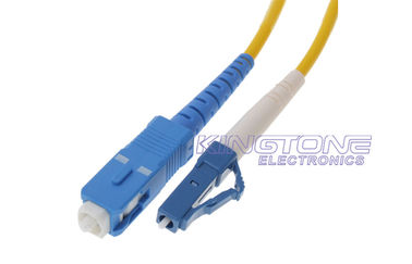 SC to LC Fiber Optical Patch Cord , Singlemode 8.3 / 125 um Zipcord Cable supplier