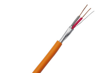 FRHF 2 Cores Shielded Fire Resistant Cable Solid Bare Copper Silicone Insulation supplier