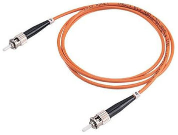 Fiber Optic ST to ST Patch Cord 62.5 / 125 μm Simplex for Telecommunication supplier