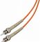 Fiber Optic ST to ST Patch Cord 62.5 / 125 μm Simplex for Telecommunication supplier