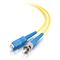 Singlemode Fiber Optic Patch Cord ST to SC 9 / 125 μm Simplex in Yellow PVC supplier